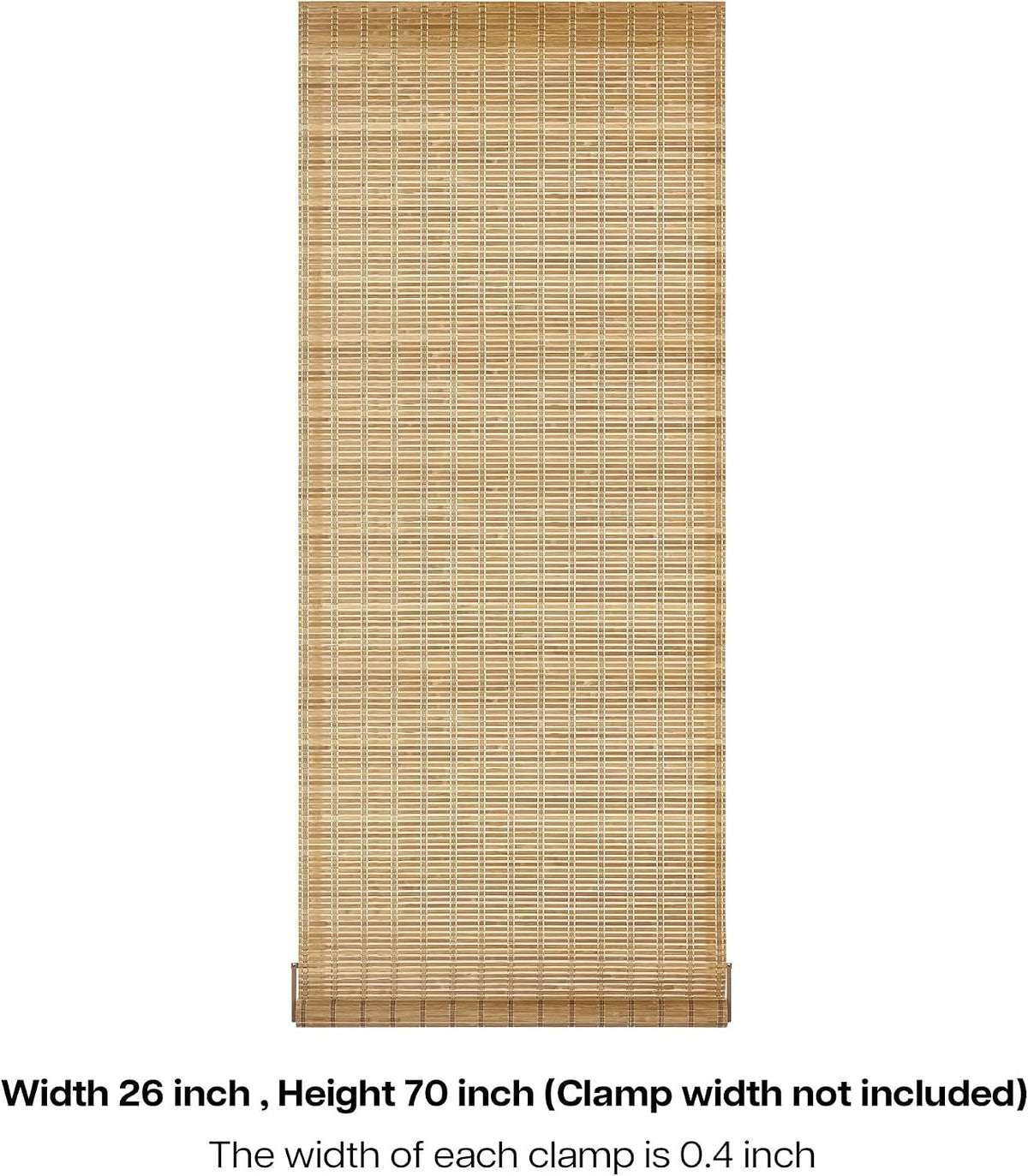 Persiana Rolô de Bambu de Encaixe Brown206