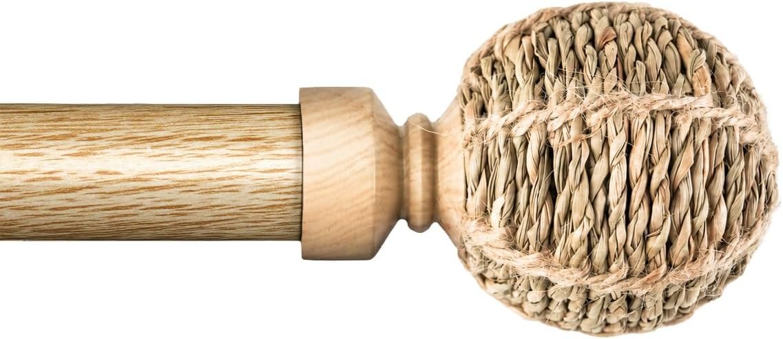 Varão de Cortina 2,5 cm com Ponteira Bola de Juta