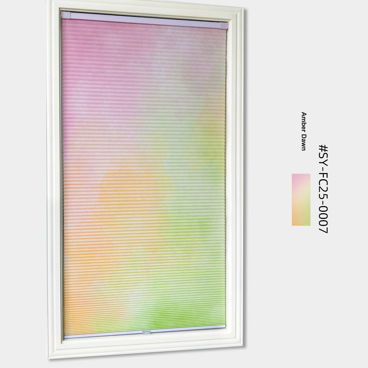 Persiana Celular de Encaixe Filtra a Luz Degradê Aquarela