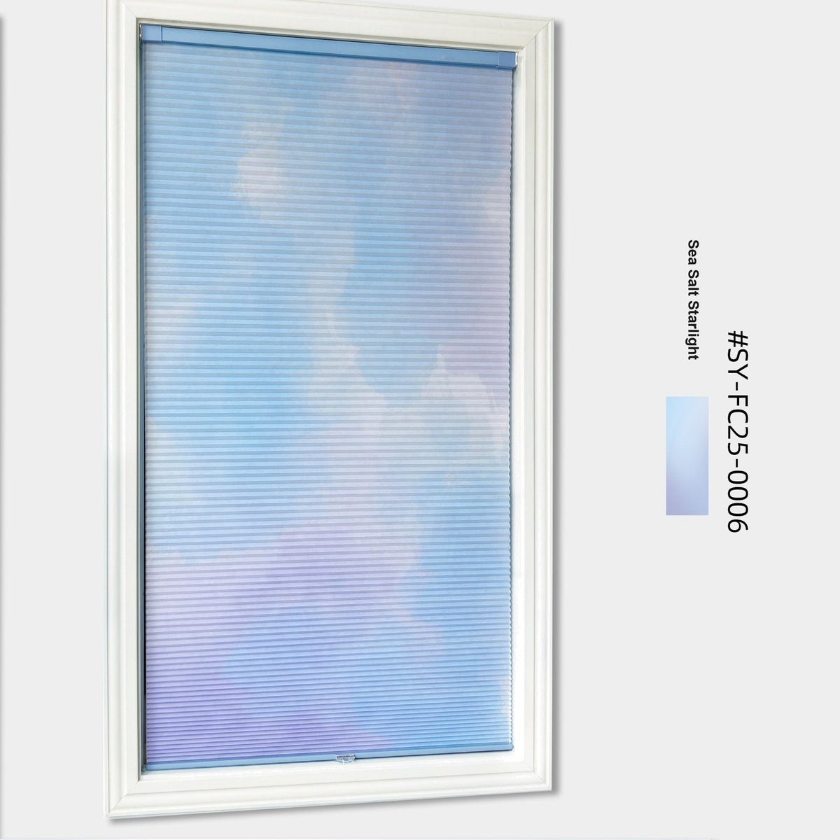 Persiana Celular de Encaixe Filtra a Luz Degradê Aquarela