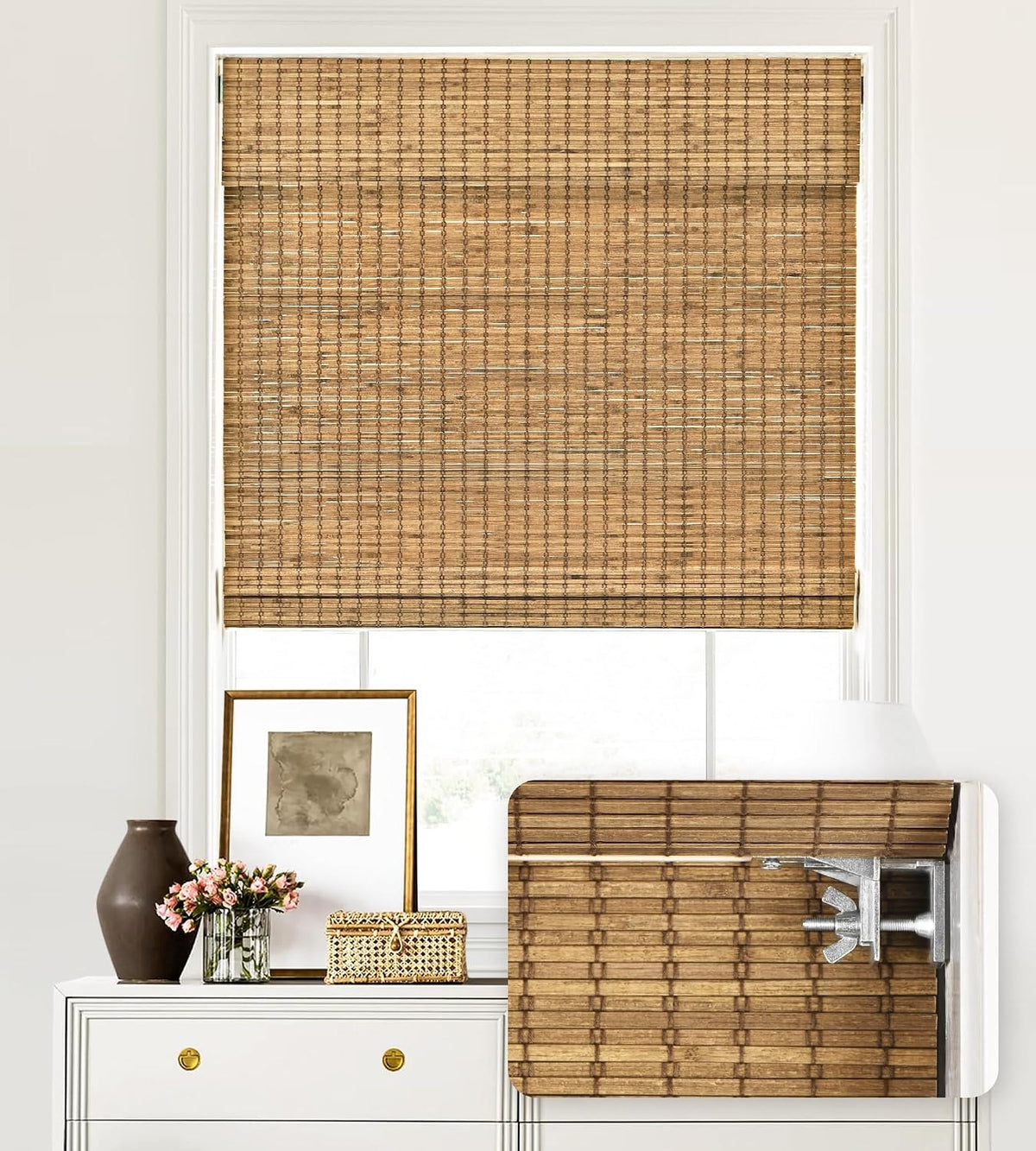 Persiana de Bambu de Encaixe Filtra a Luz Highfield Teak