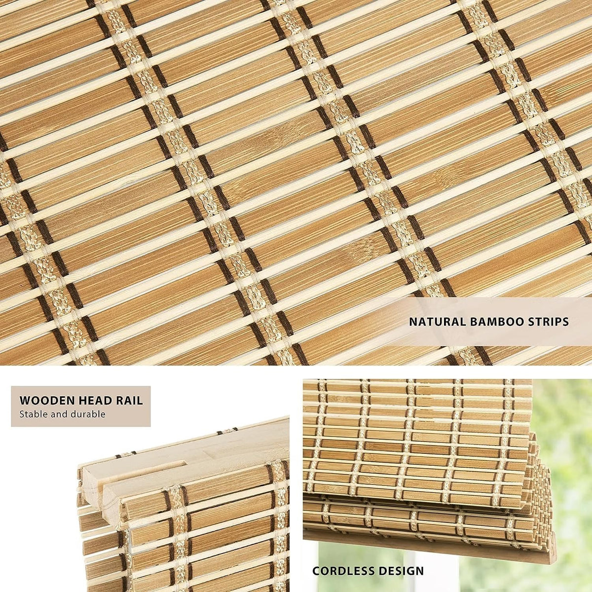 Persiana de Bambu de Encaixe Filtra a Luz Natural306