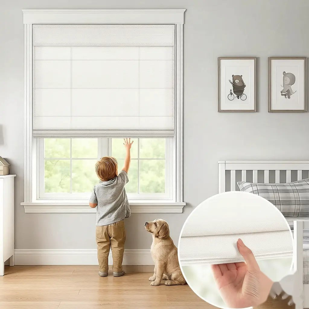 Persiana Romana de Encaixe Premium Filtra a Luz (Cores e Medidas Padrão)