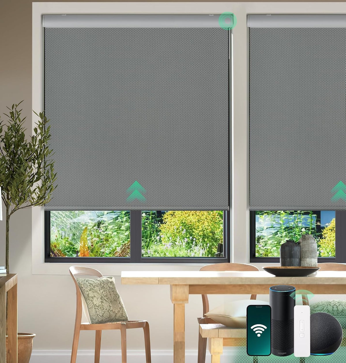Persiana Rolô Motorizada Blackout Térmica com Proteção UV e Controle Remoto