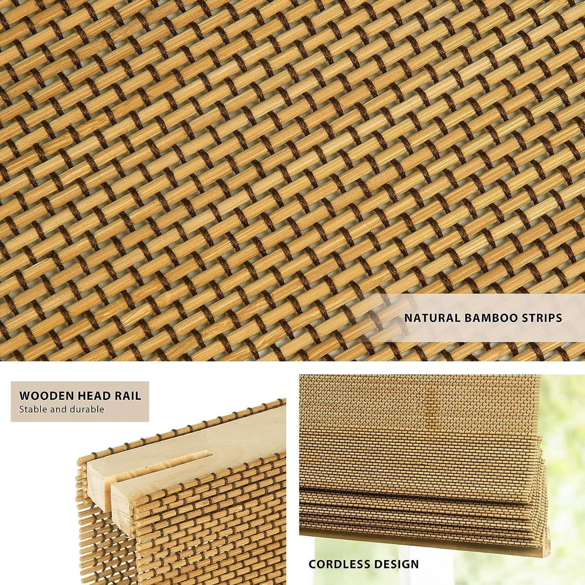 Persiana de Bambu de Encaixe Filtra a Luz Acorn25