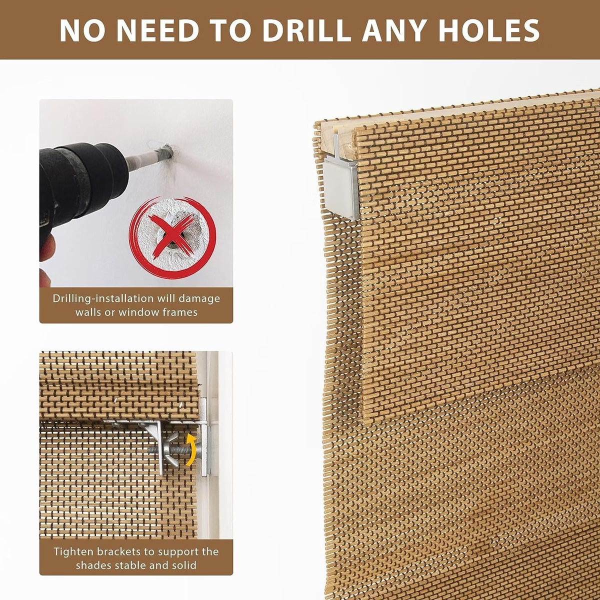 Persiana de Bambu de Encaixe Filtra a Luz Acorn25